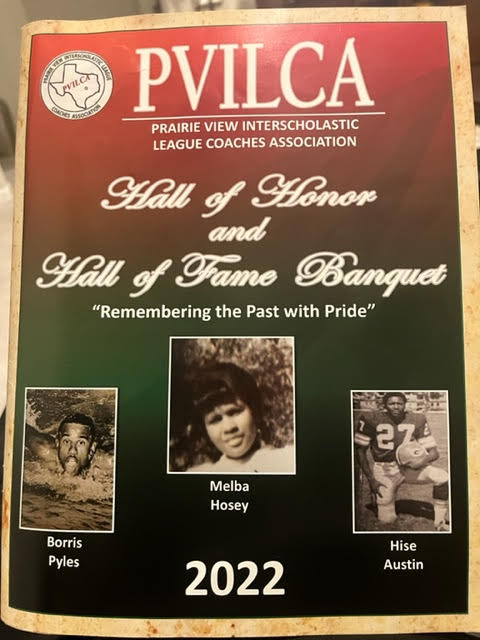 Banquet Program Cover. Photo by Burl "The Coach" Jones.