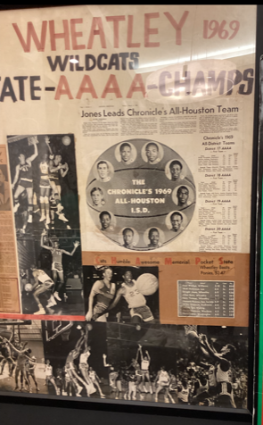 Wheatley Wildcats memorabilia. Photo by Burl "The Coach" Jones.